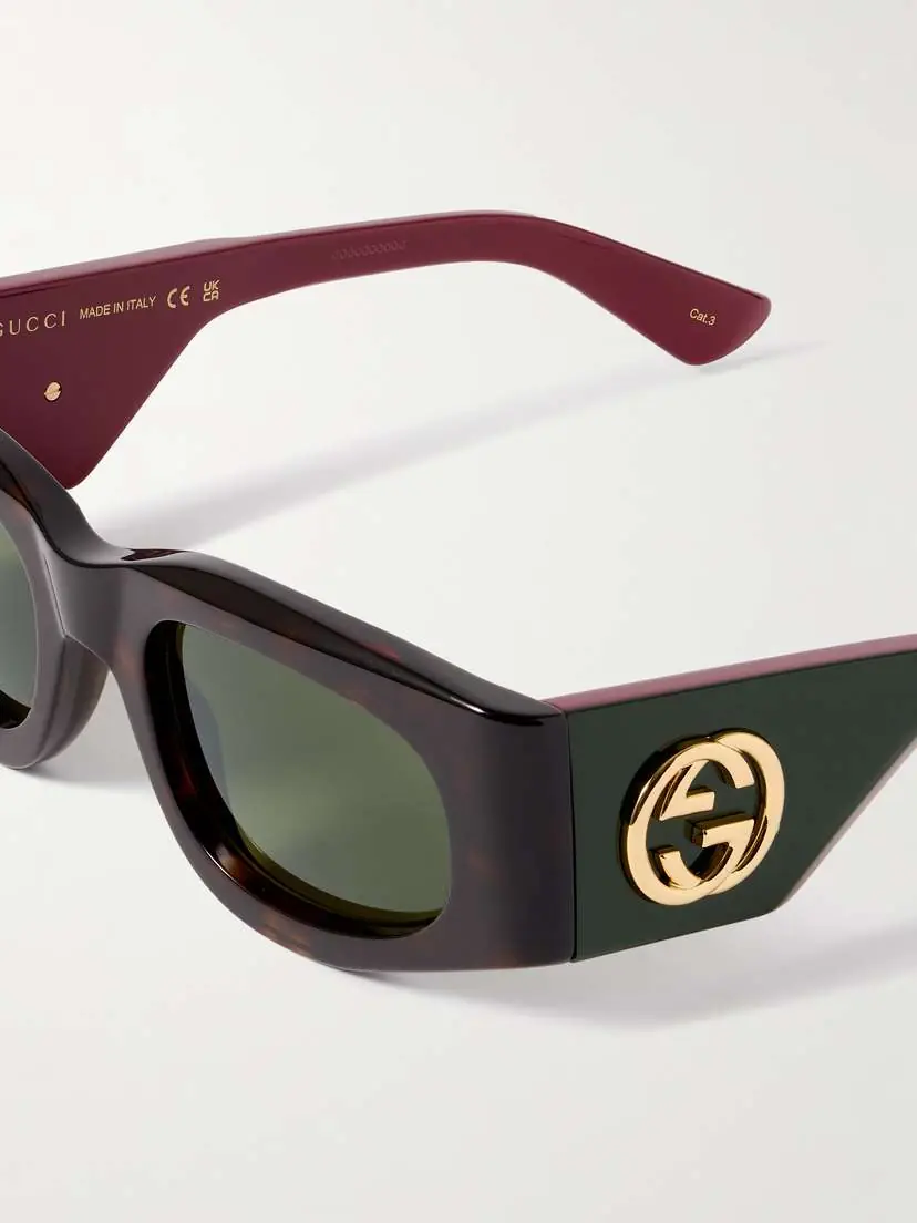 Gucci Eyewear Square-frame Tortoiseshell Acetate Sunglasses | Thumbnail 4 Gucci Eyewear Square-frame Tortoiseshell Acetate Sunglasses | Thumbnail 4