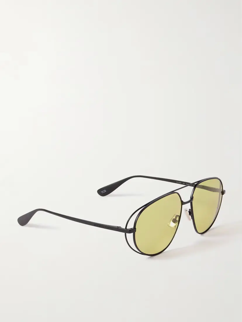 Bottega Veneta Eyewear Aviator-style Gunmetal-tone Sunglasses | Thumbnail 3 Bottega Veneta Eyewear Aviator-style Gunmetal-tone Sunglasses | Thumbnail 3