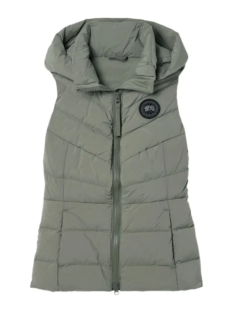 Canada Goose Clair Hooded Quilted Padded Shell Down Vest | Image 1 Canada Goose Clair Hooded Quilted Padded Shell Down Vest | Image 1