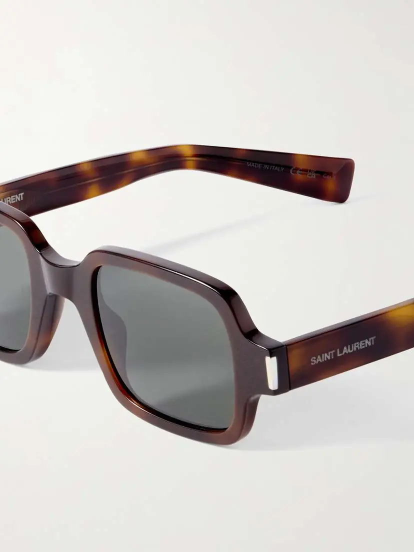 Saint Laurent Eyewear Square-frame Tortoiseshell Acetate Sunglasses | Thumbnail 4 Saint Laurent Eyewear Square-frame Tortoiseshell Acetate Sunglasses | Thumbnail 4