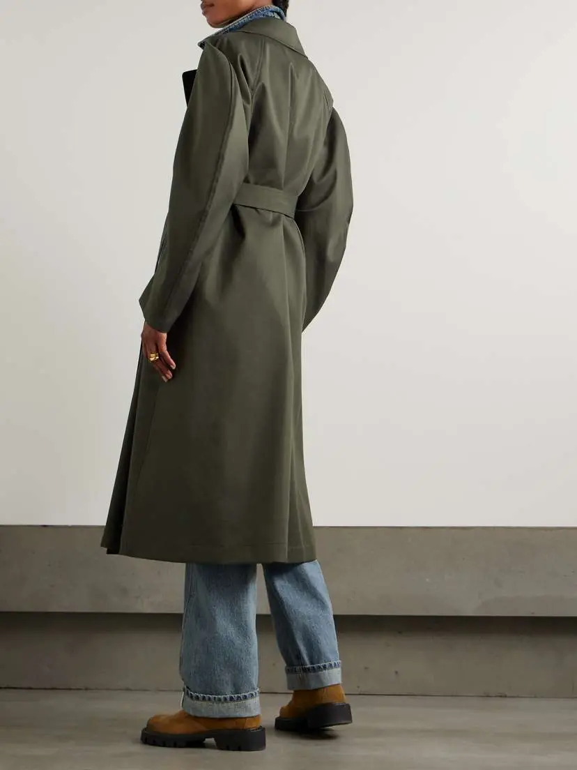 Loewe Belted Double-breasted Cotton-gabardine Trench Coat | Thumbnail 3