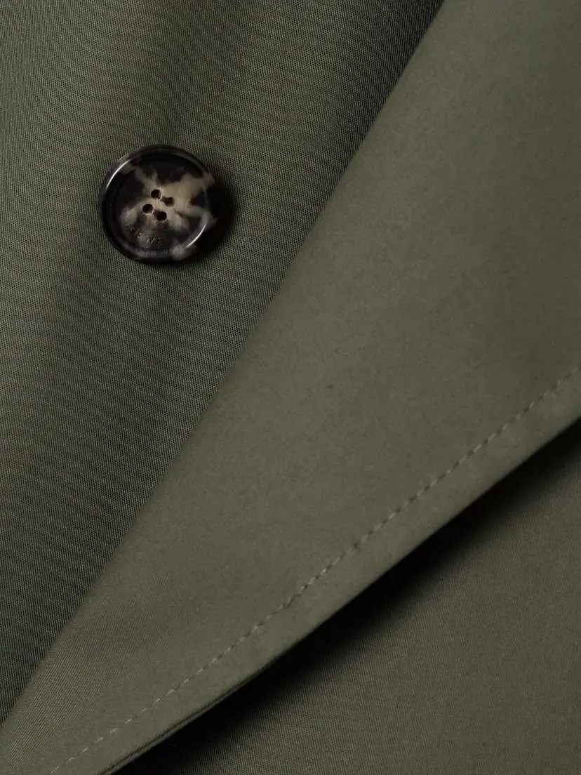 Loewe Belted Double-breasted Cotton-gabardine Trench Coat | Thumbnail 4