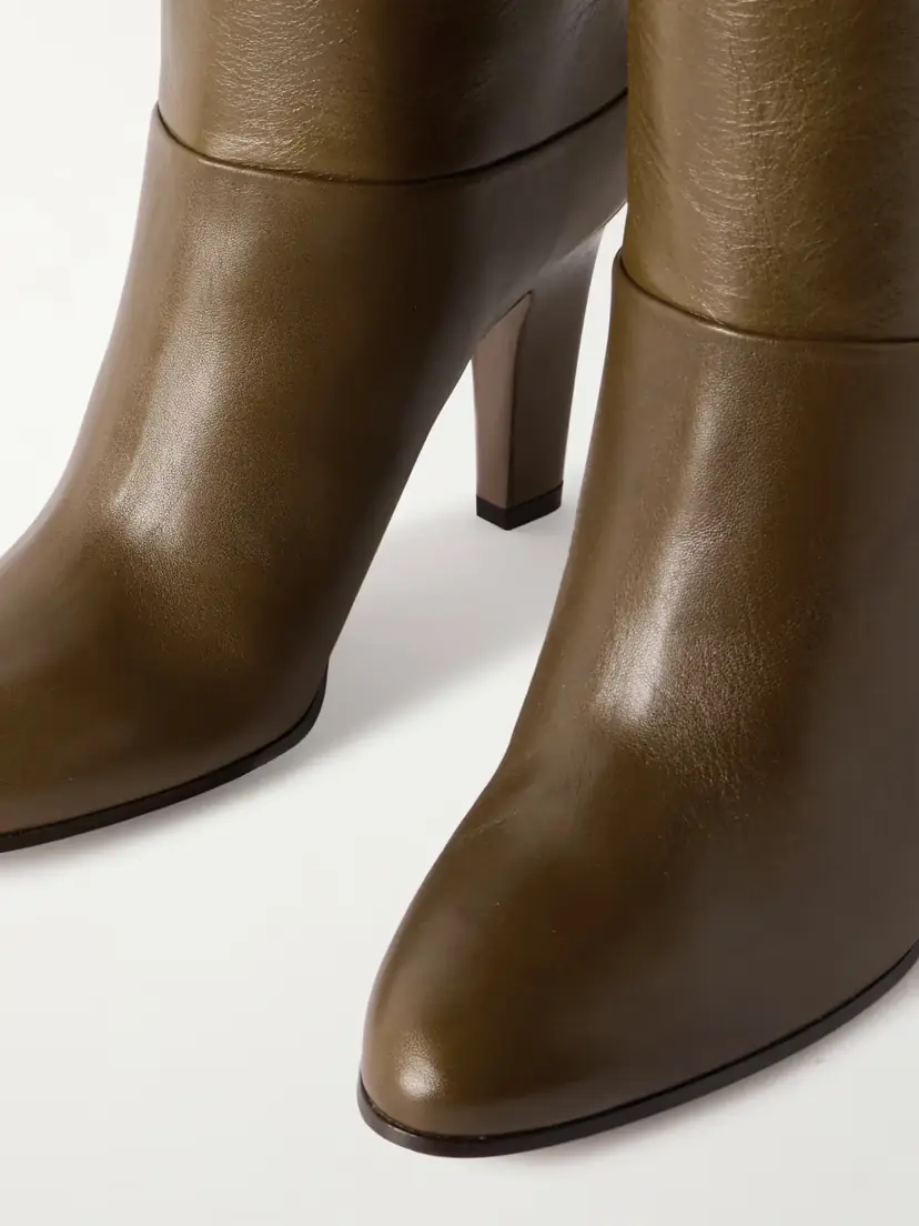 Chloé Eve Textured-leather Knee Boots | Thumbnail 4 Chloé Eve Textured-leather Knee Boots | Thumbnail 4