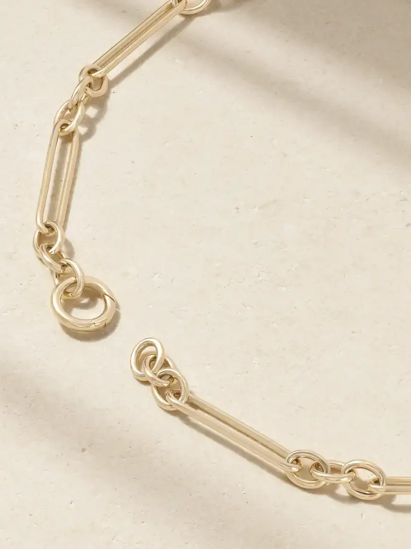 Lucy Delius Trombone Albert Clip T-bar 14-karat Gold, Sapphire And Diamond Necklace | Thumbnail 3 Lucy Delius Trombone Albert Clip T-bar 14-karat Gold, Sapphire And Diamond Necklace | Thumbnail 3