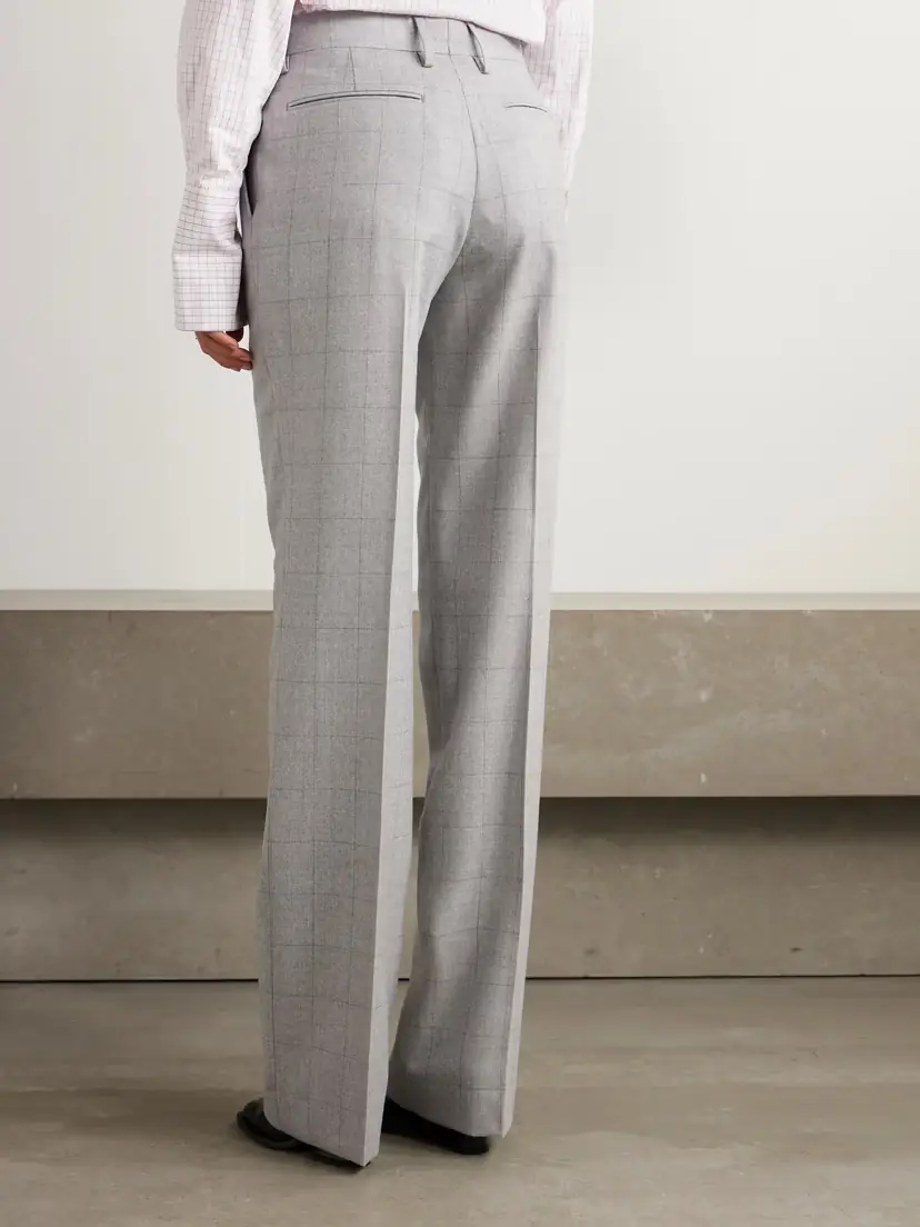 Dries Van Noten Checked Wool-flannel Straight-leg Pants | Thumbnail 4