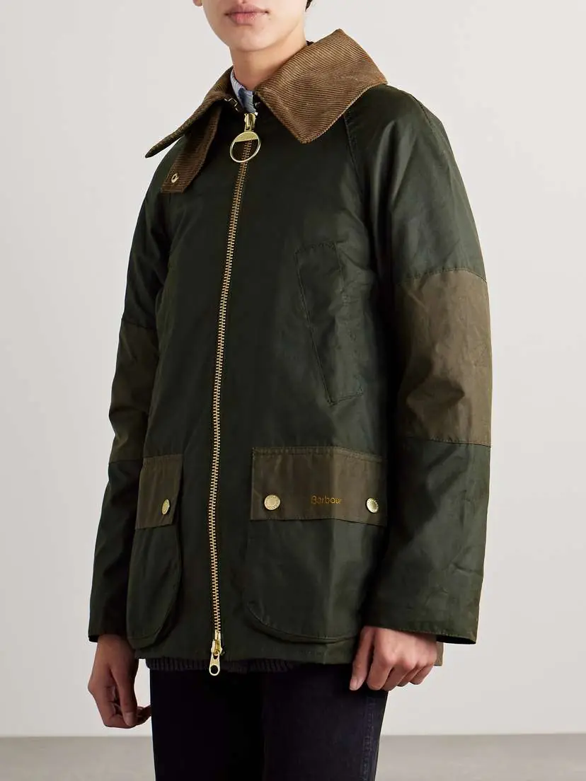 Barbour Allerston Corduroy-trimmed Waxed-cotton Jacket - UK 18 | Thumbnail 3 Barbour Allerston Corduroy-trimmed Waxed-cotton Jacket - UK 18 | Thumbnail 3