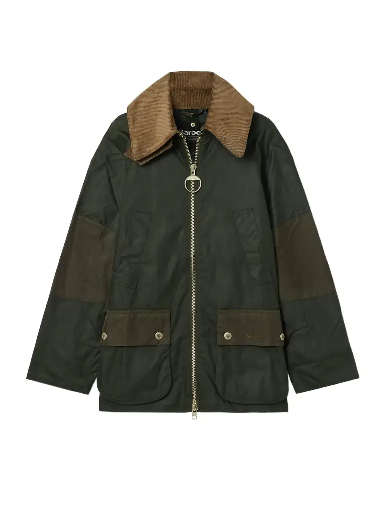Allerston Corduroy-trimmed Waxed-cotton Jacket - UK 18