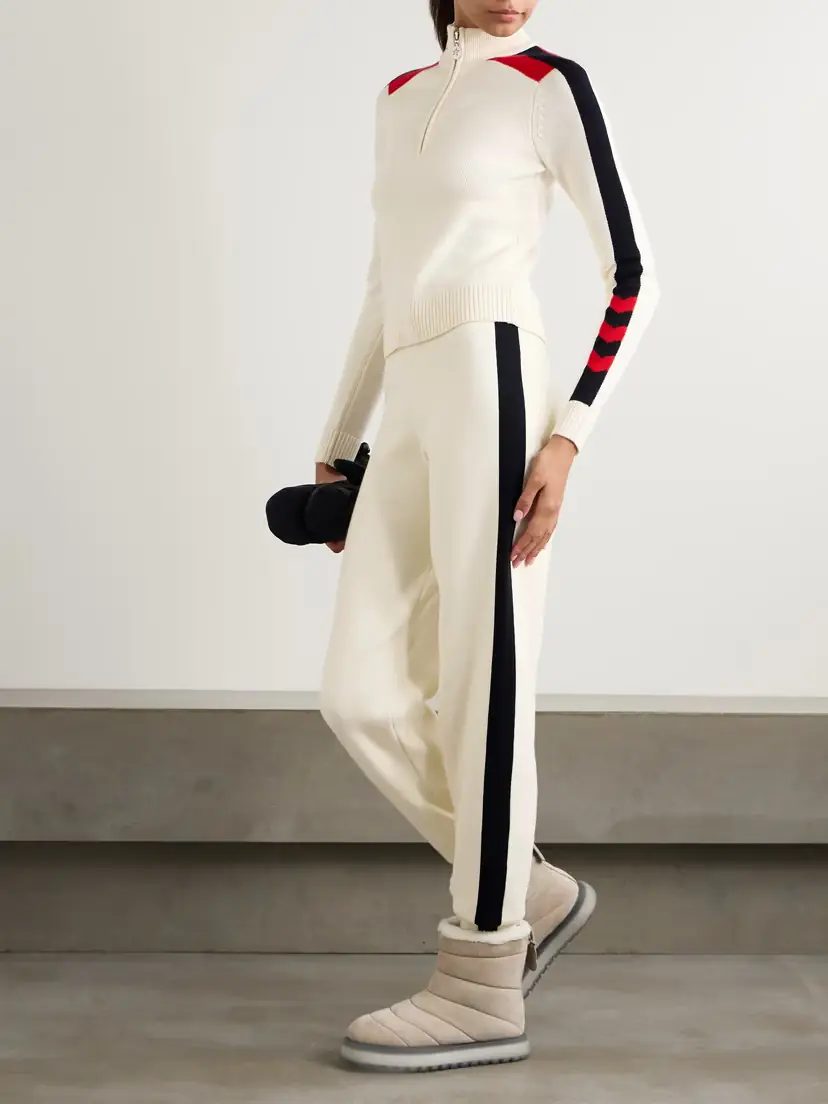 Perfect Moment La Tour Intarsia Wool-blend Tapered Track Pants | Thumbnail 2 Perfect Moment La Tour Intarsia Wool-blend Tapered Track Pants | Thumbnail 2