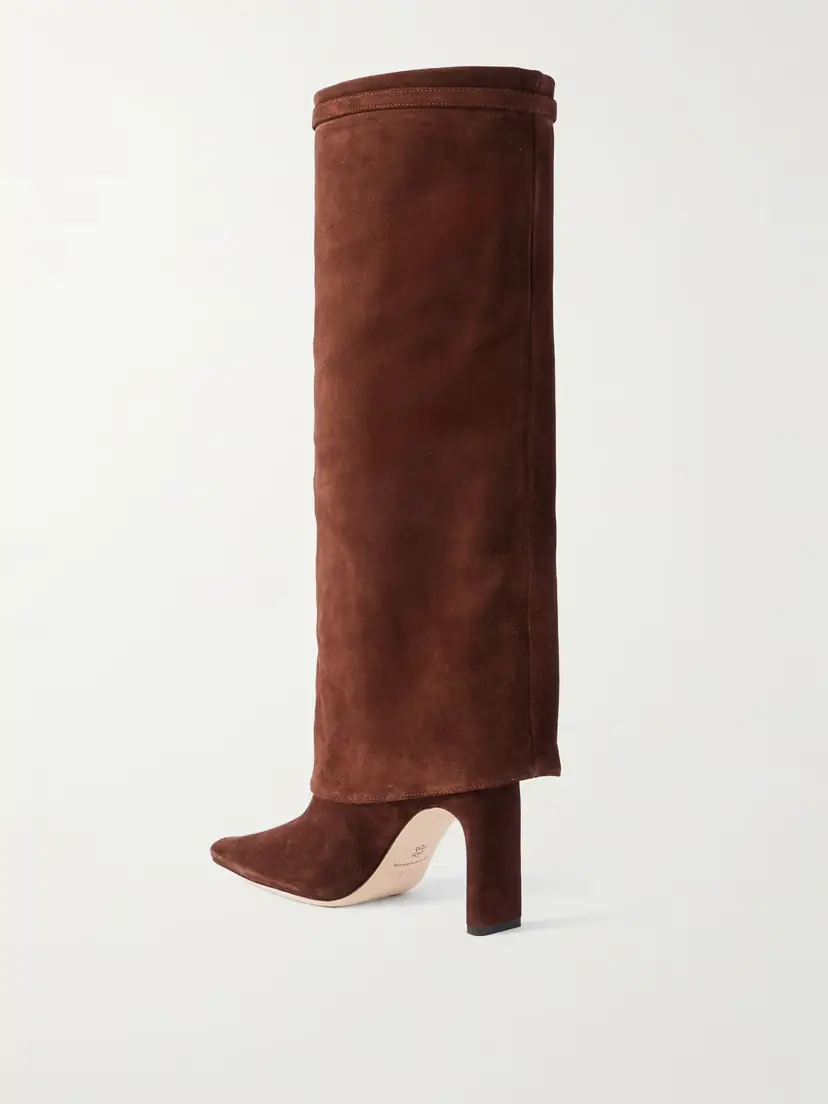 Staud Wally Buckled Suede Knee Boots | Thumbnail 3 Staud Wally Buckled Suede Knee Boots | Thumbnail 3