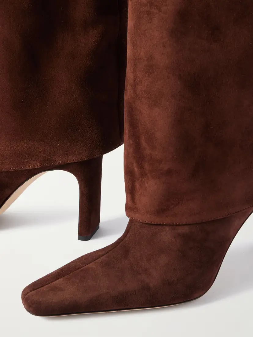 Staud Wally Buckled Suede Knee Boots | Thumbnail 4 Staud Wally Buckled Suede Knee Boots | Thumbnail 4