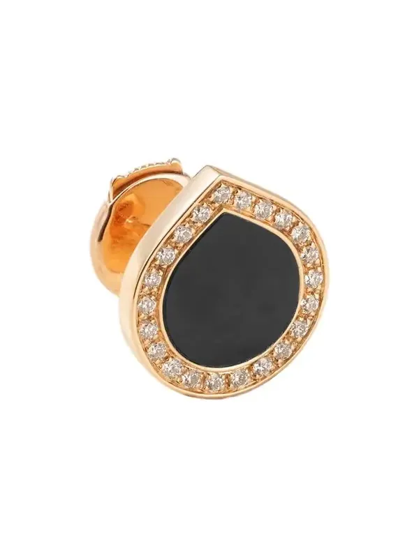 Antifer 18-karat Rose Gold, Onyx And Diamond Single Earring Antifer 18-karat Rose Gold, Onyx And Diamond Single Earring