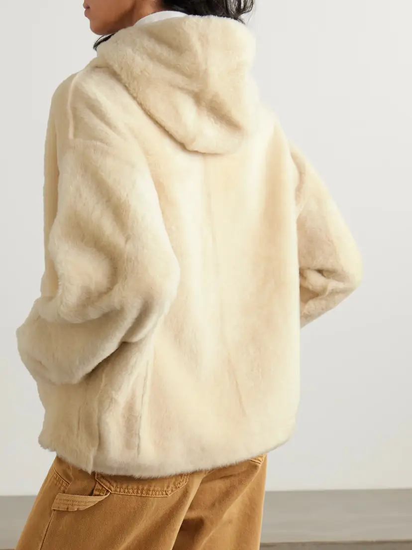 Yves Salomon Hooded Shearling Jacket | Thumbnail 4 Yves Salomon Hooded Shearling Jacket | Thumbnail 4
