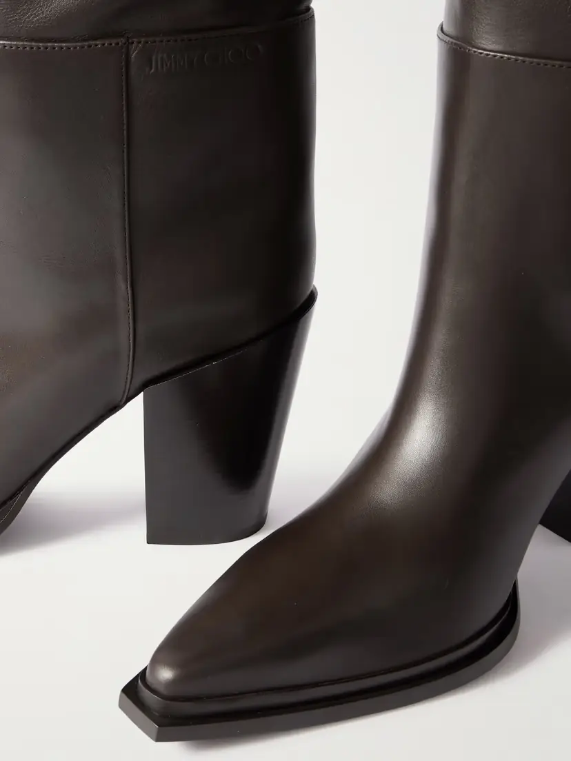Jimmy Choo Cece 80 Leather Point-toe Over-the-knee Boots | Thumbnail 4 Jimmy Choo Cece 80 Leather Point-toe Over-the-knee Boots | Thumbnail 4