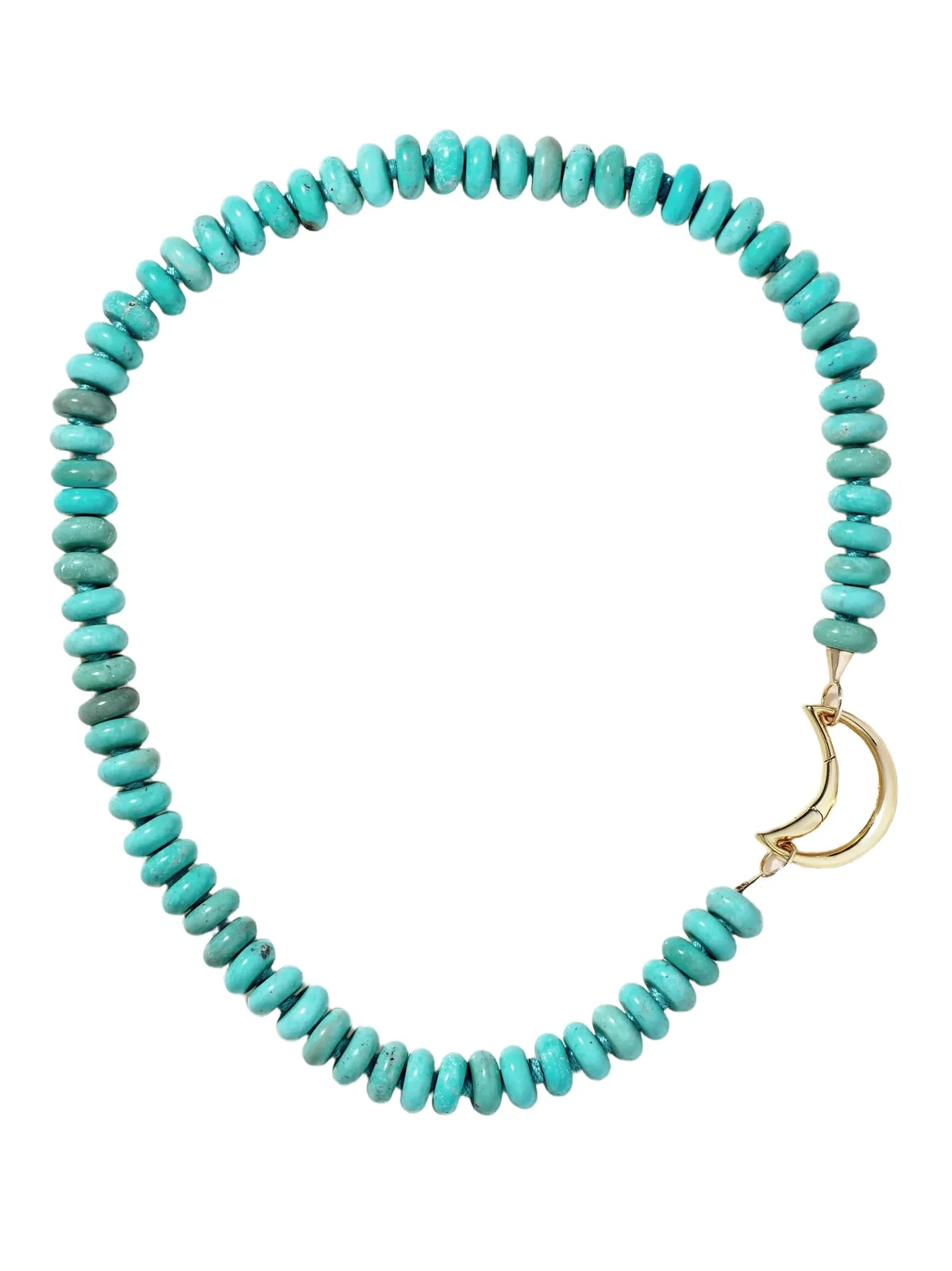Moonlock + Rondelle 18 And 14-karat Gold Turquoise Necklace