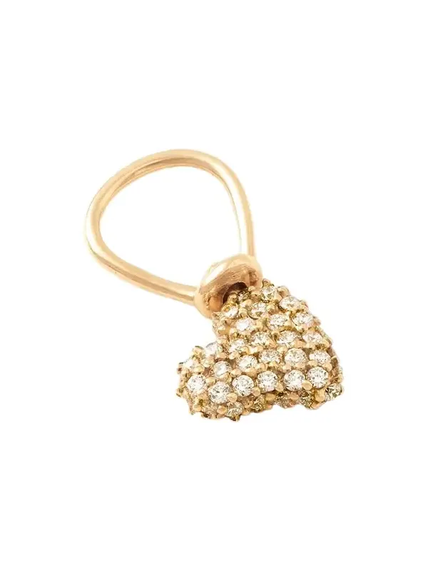 Allstone Itty Bitty Heart 18-karat Gold Diamond Pendant