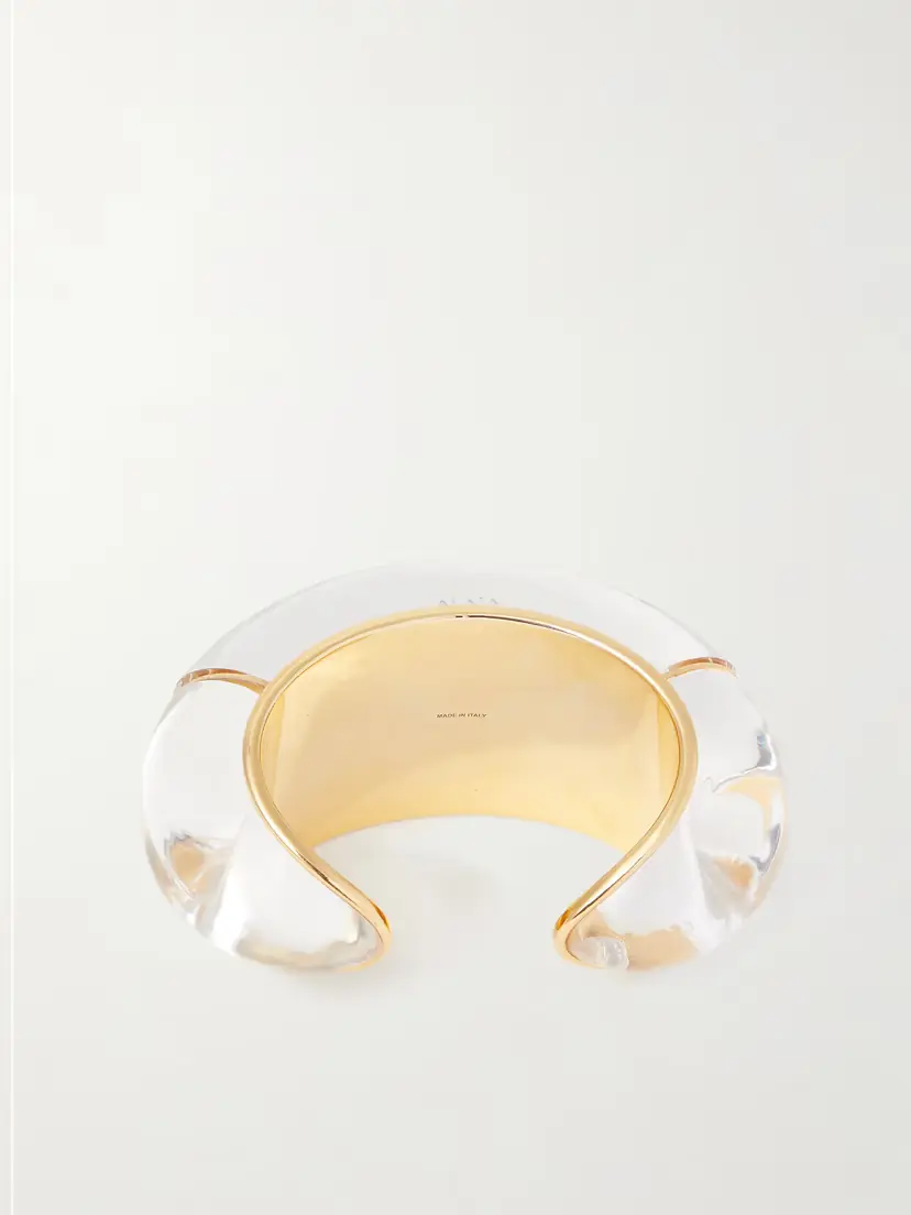 Alaïa Bubble Resin And Gold-tone Cuff | Thumbnail 3