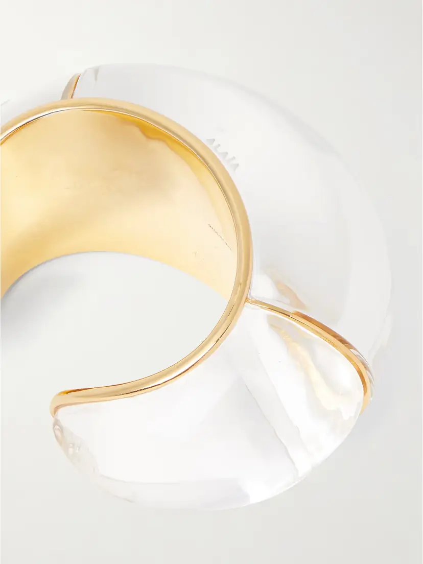 Alaïa Bubble Resin And Gold-tone Cuff | Thumbnail 4