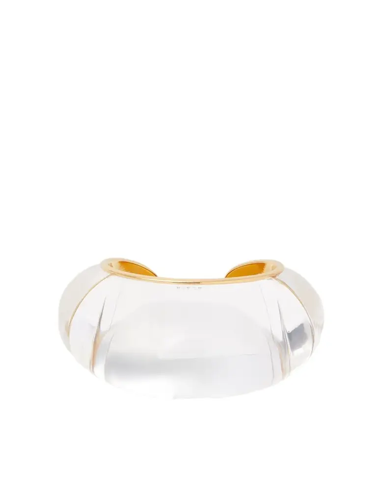 Bubble Resin And Gold-tone Cuff