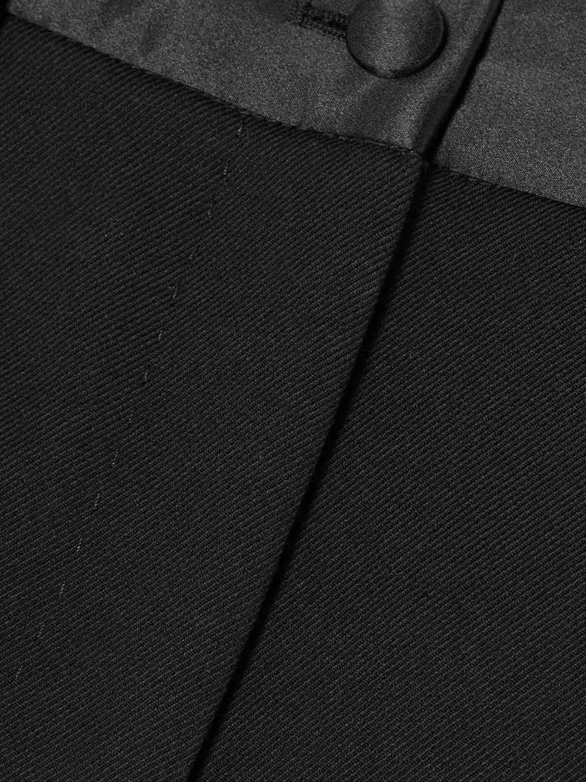 Dolce & Gabbana Satin-trimmed Wool-blend Shorts | Thumbnail 6 Dolce & Gabbana Satin-trimmed Wool-blend Shorts | Thumbnail 6