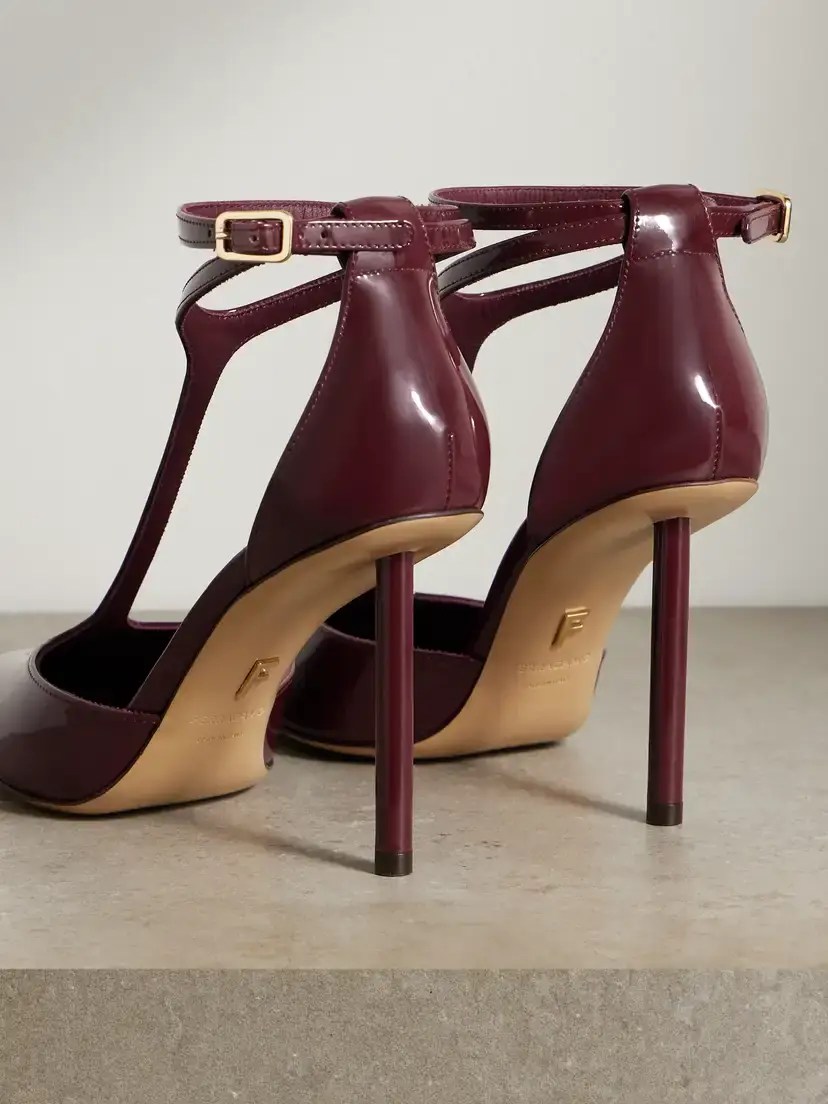 Ferragamo Lysandra Patent-leather Pumps | Thumbnail 3