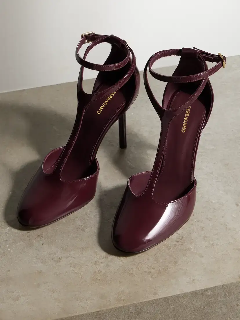 Ferragamo Lysandra Patent-leather Pumps | Thumbnail 5