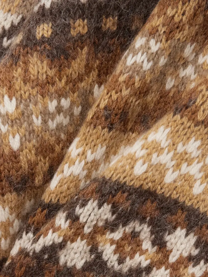 Loro Piana Scopello Striped Cashmere, Alpaca And Wool-blend Jacquard Turtleneck Sweater | Thumbnail 5 Loro Piana Scopello Striped Cashmere, Alpaca And Wool-blend Jacquard Turtleneck Sweater | Thumbnail 5