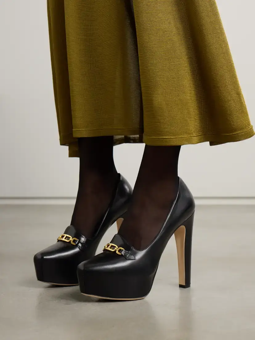 Tom Ford Embellished Leather Platform Pumps | Thumbnail 2