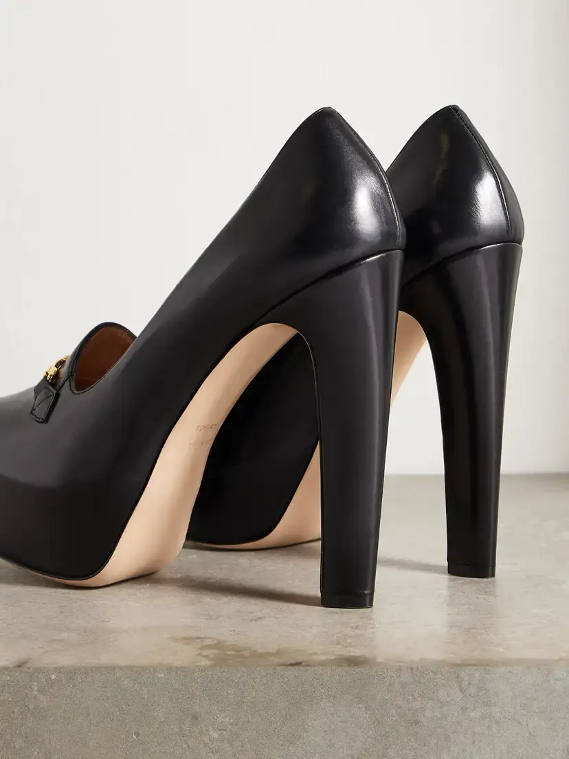 Tom Ford Embellished Leather Platform Pumps | Thumbnail 3