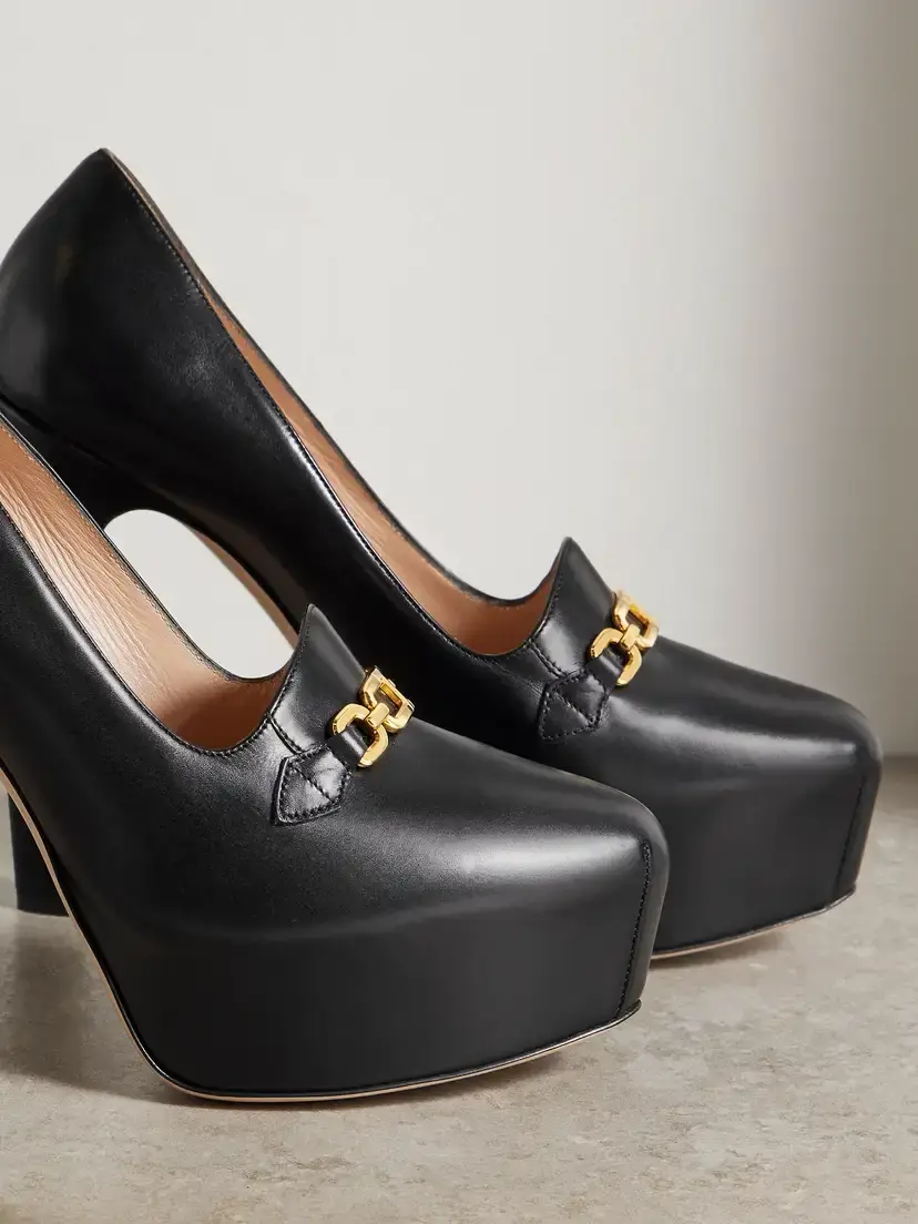 Tom Ford Embellished Leather Platform Pumps | Thumbnail 4