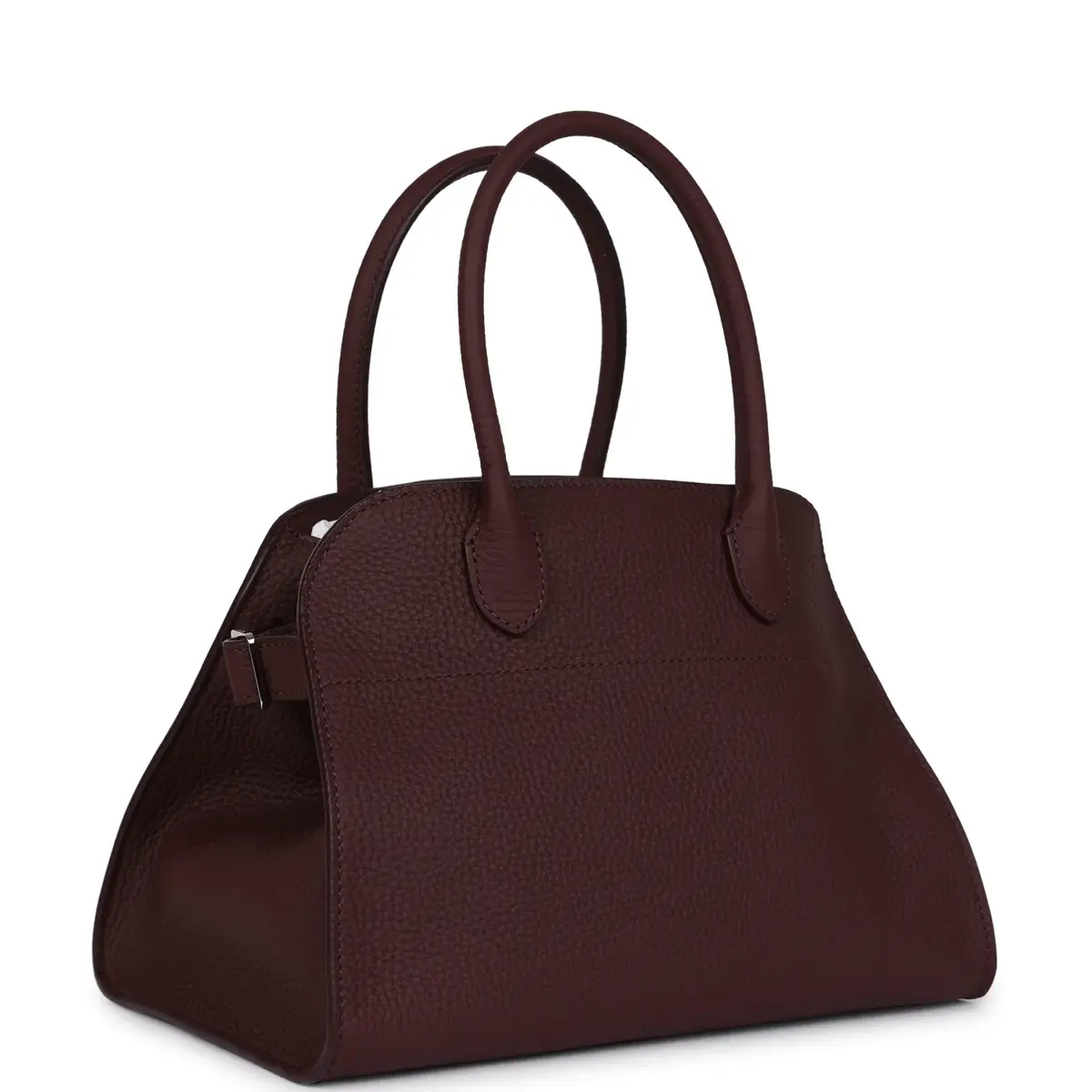 The Row The Row Soft Margaux 10 Bag Jam Grained Calfskin Silver Hardware | Thumbnail 2