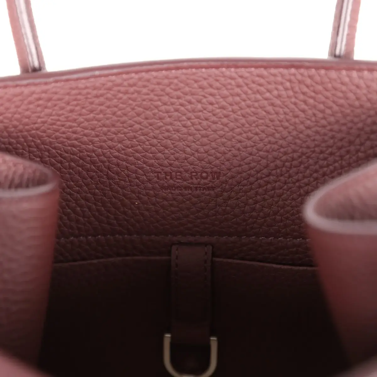 The Row The Row Soft Margaux 10 Bag Jam Grained Calfskin Silver Hardware | Thumbnail 12