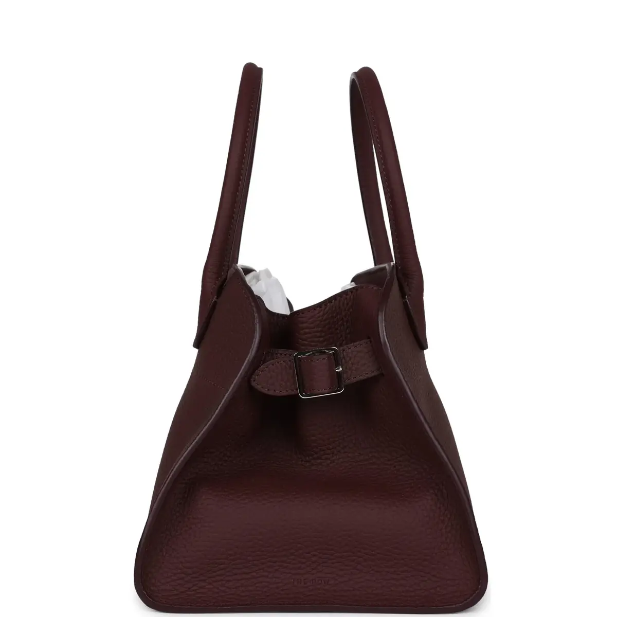 The Row The Row Soft Margaux 10 Bag Jam Grained Calfskin Silver Hardware | Thumbnail 3