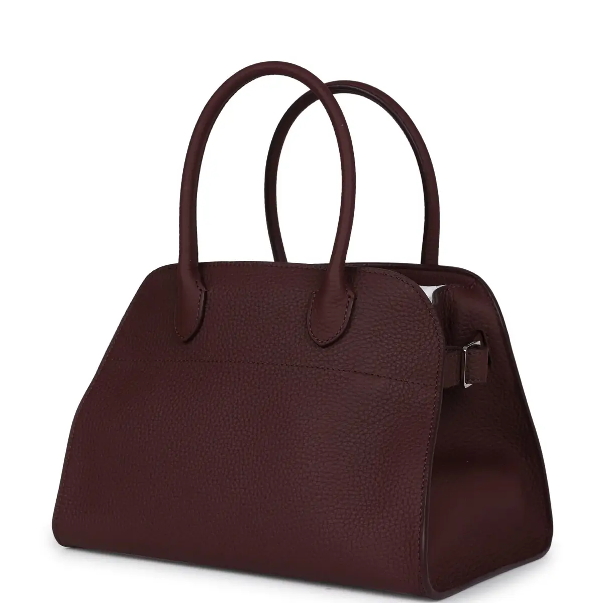 The Row The Row Soft Margaux 10 Bag Jam Grained Calfskin Silver Hardware | Thumbnail 4