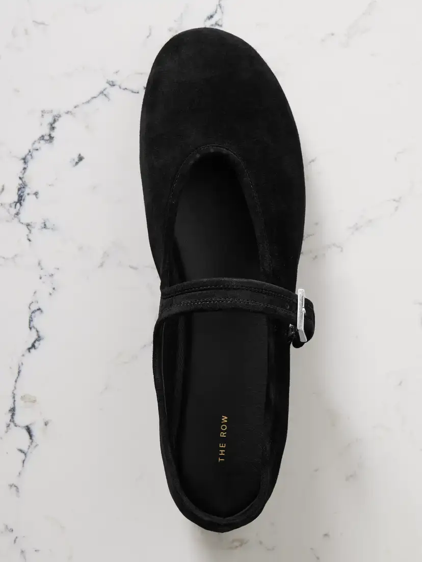 The Row Boheme Suede Mary Jane Flats | Thumbnail 5