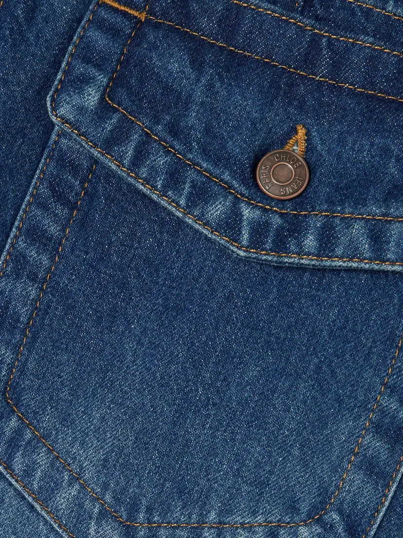 Chloé Organic Denim Midi Skirt | Thumbnail 4 Chloé Organic Denim Midi Skirt | Thumbnail 4