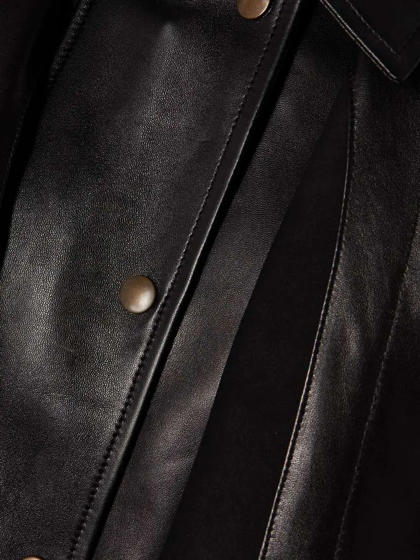 Chloé Cropped Leather Cape | Thumbnail 6 Chloé Cropped Leather Cape | Thumbnail 6