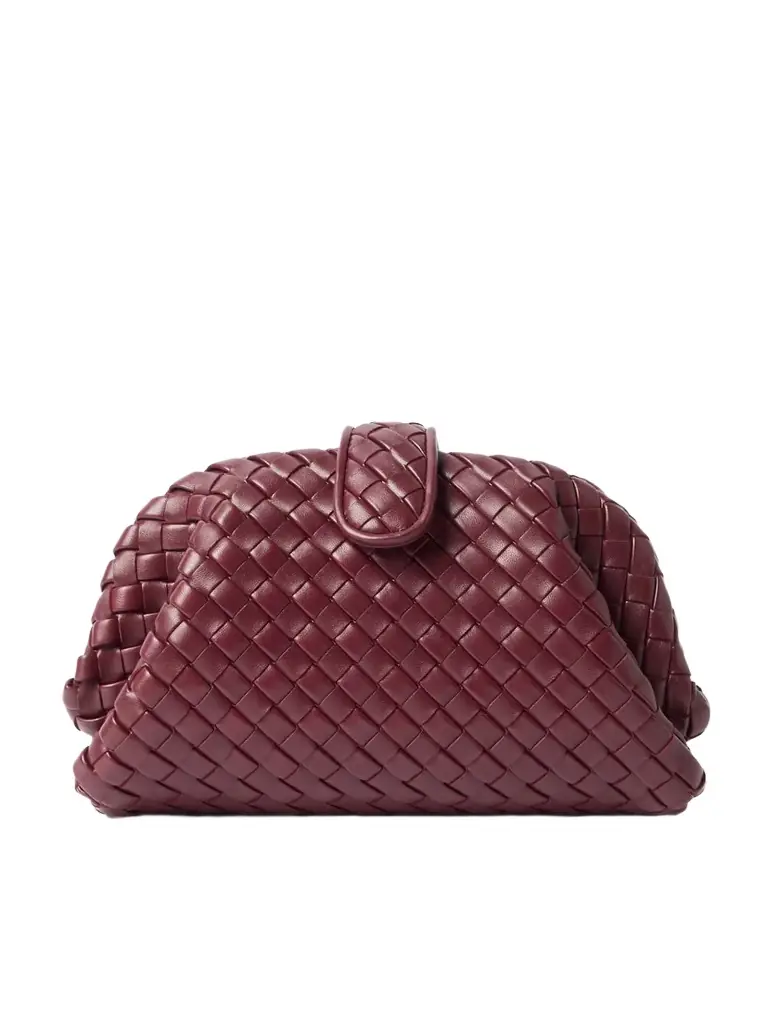 Lauren 1980 Small Intrecciato Leather Clutch