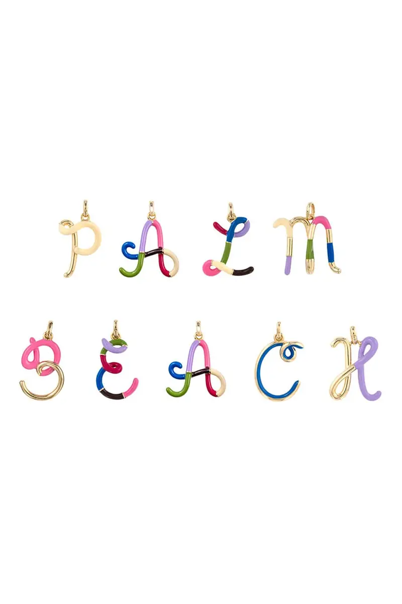 Bea Bongiasca A-Z Multicolor Enamel Necklace | Thumbnail 6