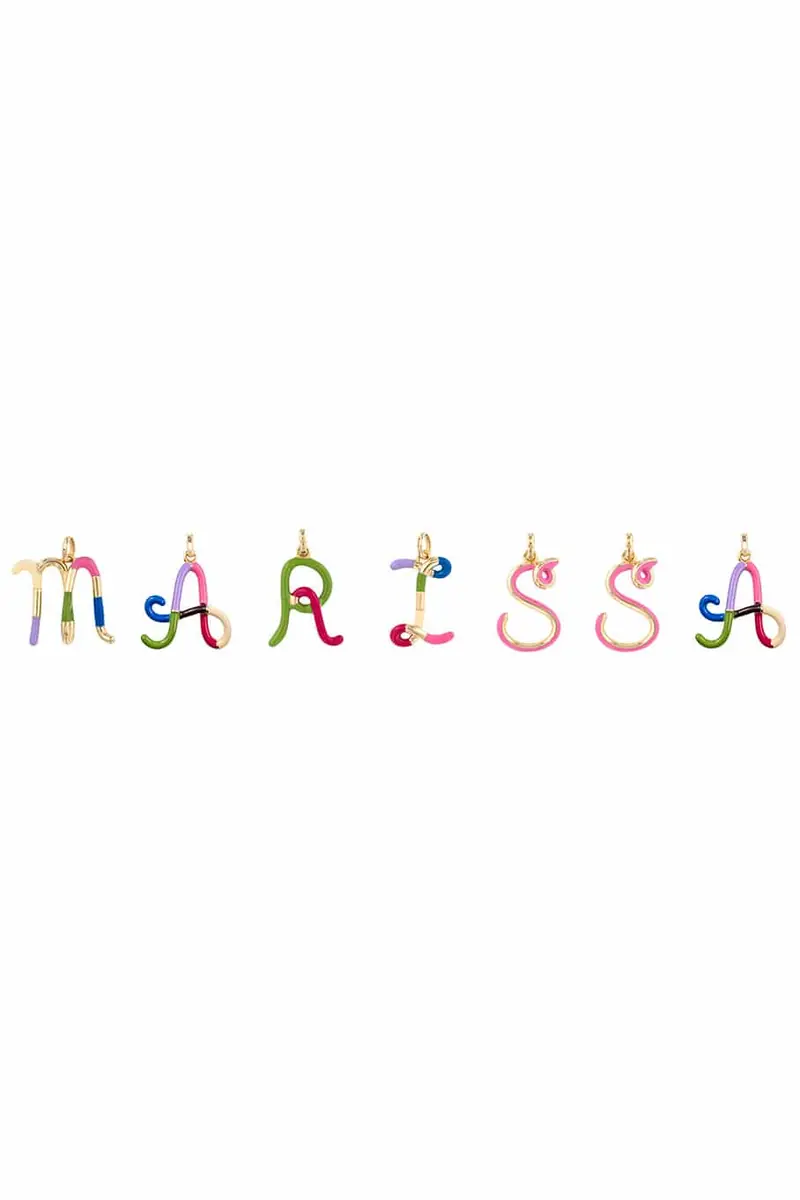 Bea Bongiasca A-Z Multicolor Enamel Necklace | Thumbnail 8