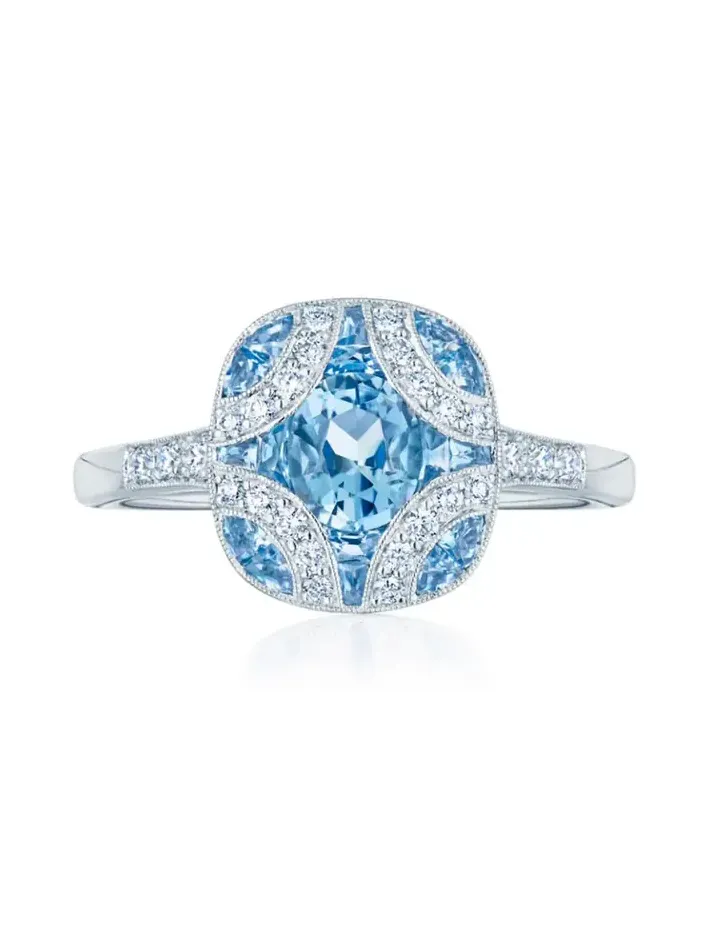 Argyle Aquamarine Diamond Ring Argyle Aquamarine Diamond Ring