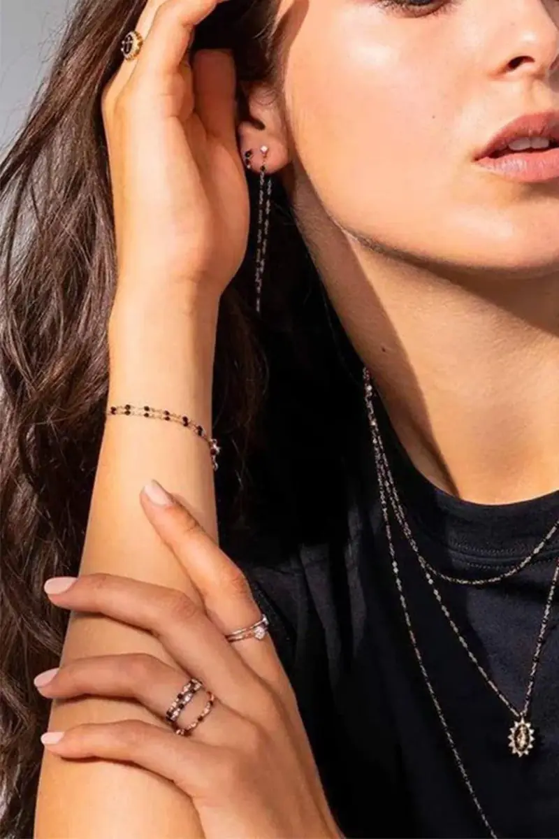 Gigi Clozeau Classic Gigi Bracelet - 6.7in - Black | Thumbnail 2 Gigi Clozeau Classic Gigi Bracelet - 6.7in - Black | Thumbnail 2
