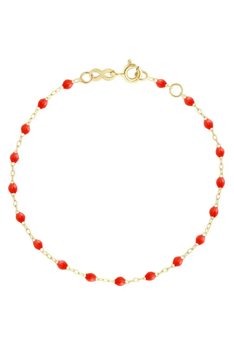 Gigi Clozeau Classic Gigi Bracelet - 6.7in - Coral | Image 1 Gigi Clozeau Classic Gigi Bracelet - 6.7in - Coral | Image 1