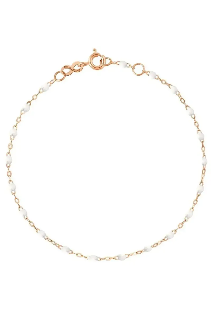 Classic Gigi Bracelet - 6.7in - White Classic Gigi Bracelet - 6.7in - White