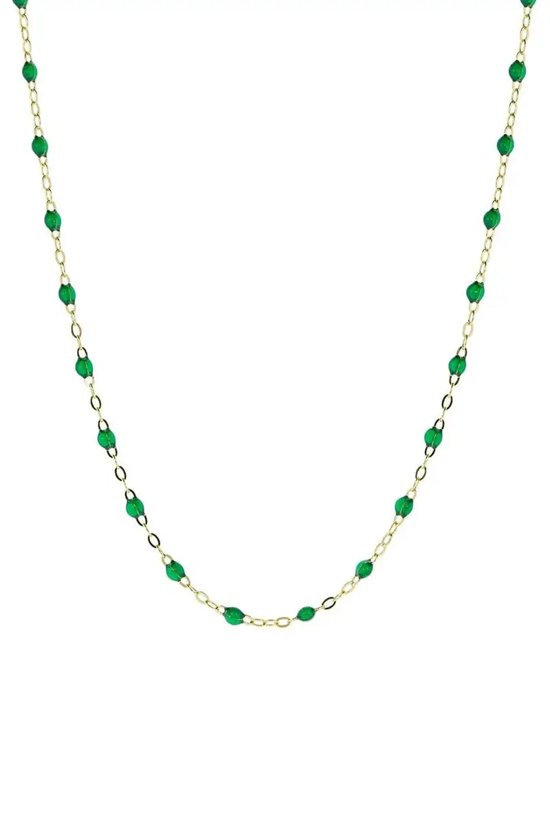 Gigi Clozeau Classic Gigi Necklace - 16.5in - Emerald | Thumbnail 2 Gigi Clozeau Classic Gigi Necklace - 16.5in - Emerald | Thumbnail 2