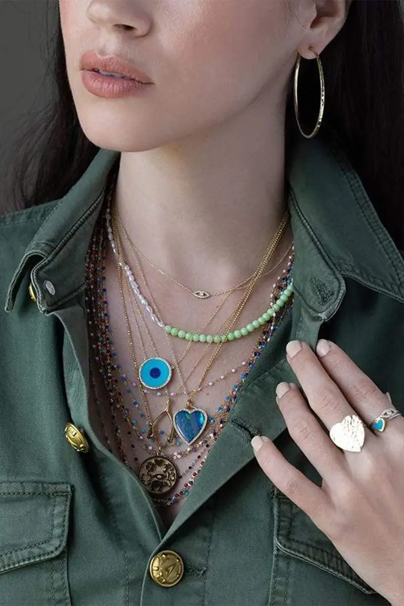 Gigi Clozeau Classic Gigi Sautoir Necklace - 24in - Blue | Thumbnail 2 Gigi Clozeau Classic Gigi Sautoir Necklace - 24in - Blue | Thumbnail 2