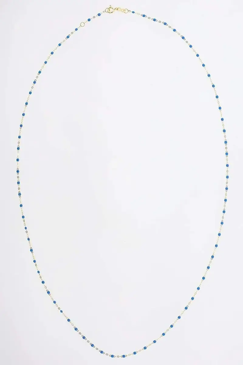 Gigi Clozeau Classic Gigi Sautoir Necklace - 24in - Blue | Thumbnail 3 Gigi Clozeau Classic Gigi Sautoir Necklace - 24in - Blue | Thumbnail 3