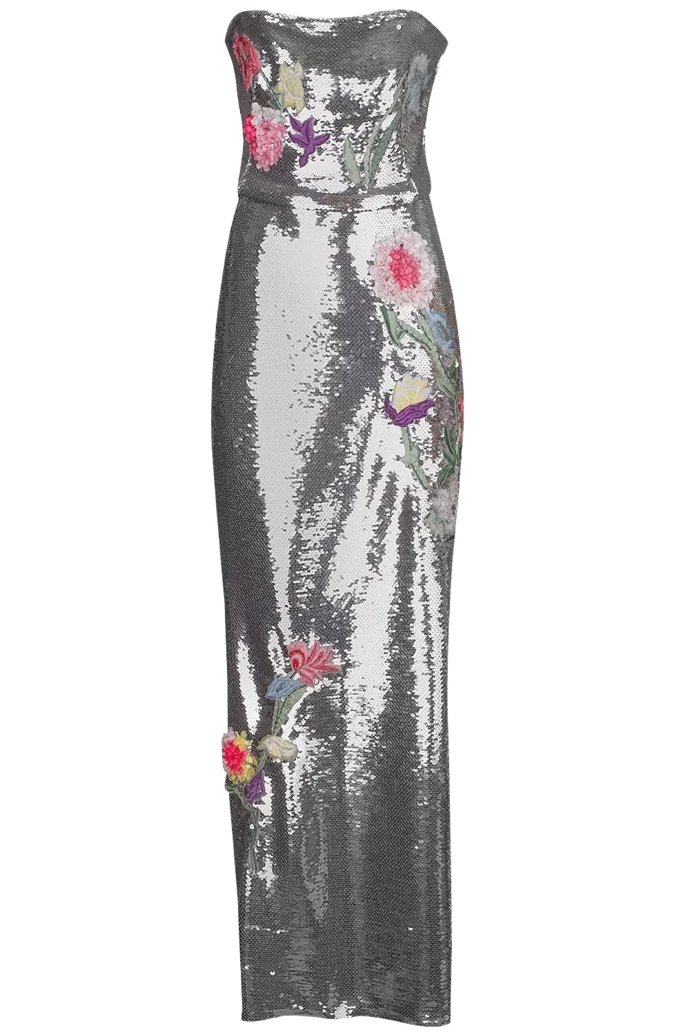 Embroidered Strapless Gown Embroidered Strapless Gown