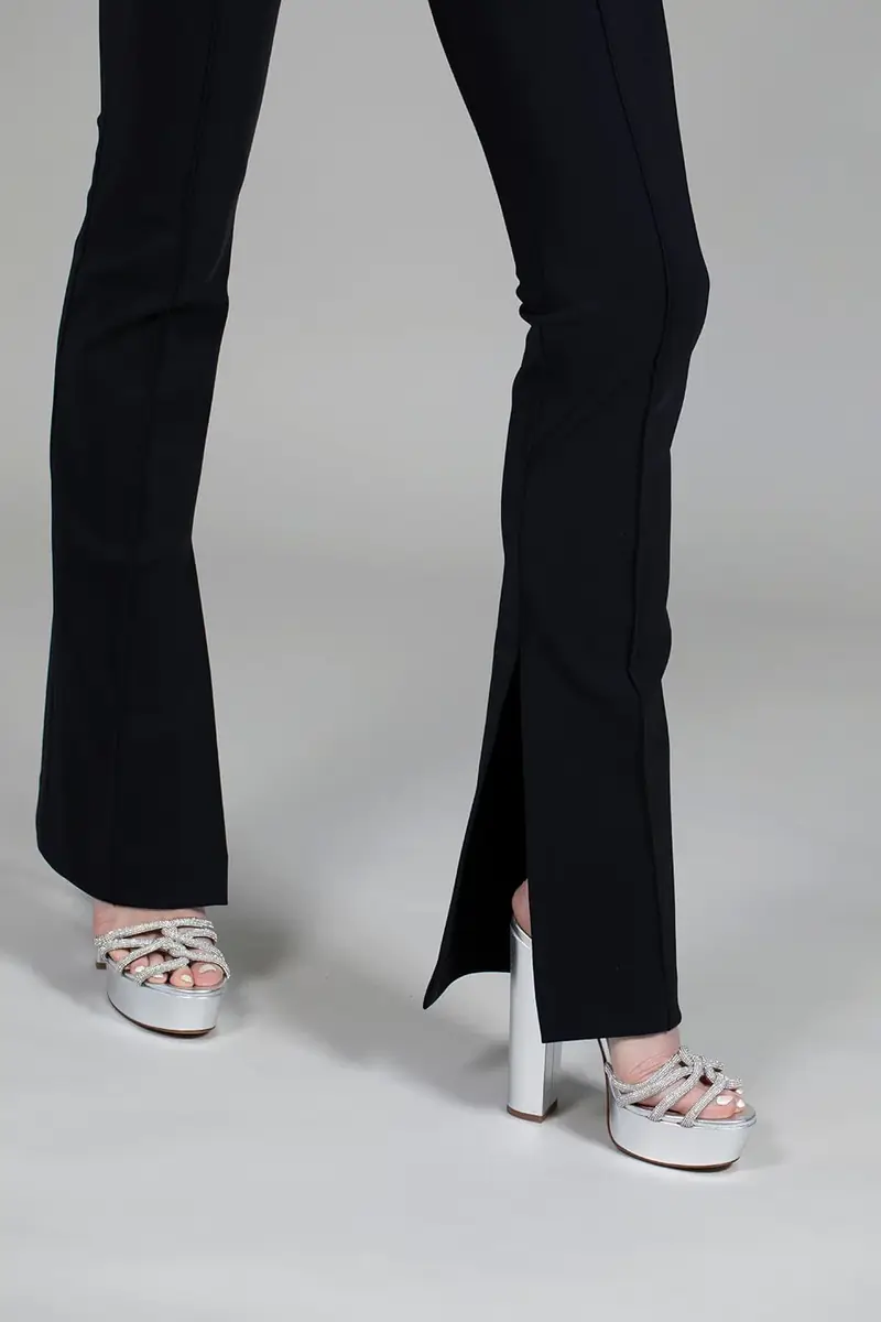 Adam Lippes Eva Flare Pant With Slit | Thumbnail 5