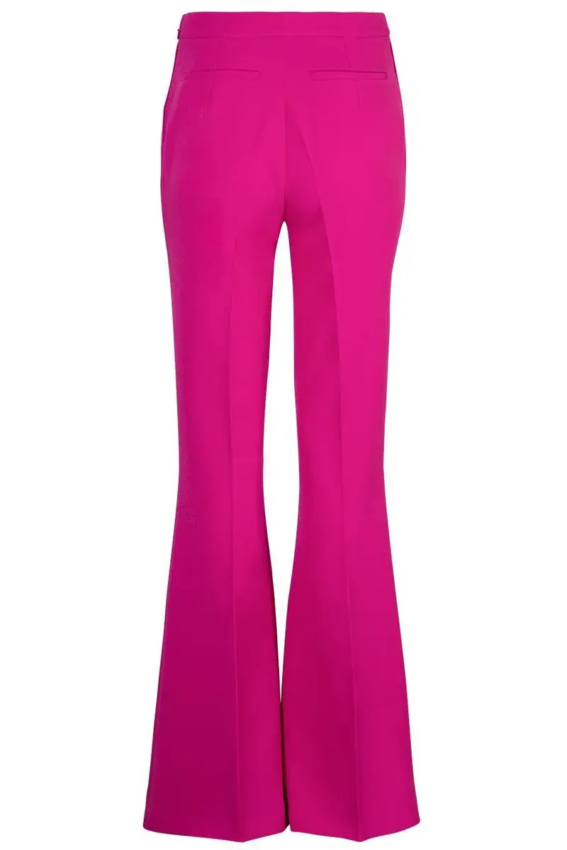 Safiyaa Halluana Flare Leg Trouser - Wild Strawberry | Thumbnail 3