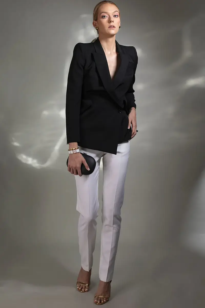 Alexander McQueen High Waist Trouser | Thumbnail 2 Alexander McQueen High Waist Trouser | Thumbnail 2